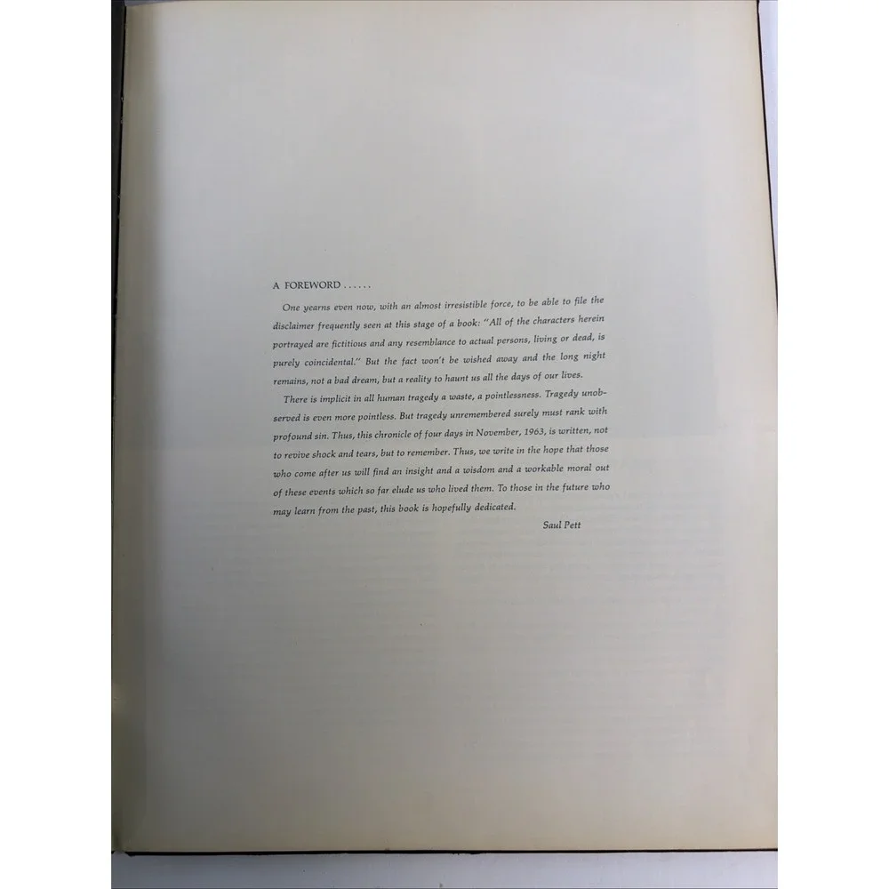 John F Kennedy Book THE TORCH IS‎ PASSED Assassination JFK Associated Press 1963